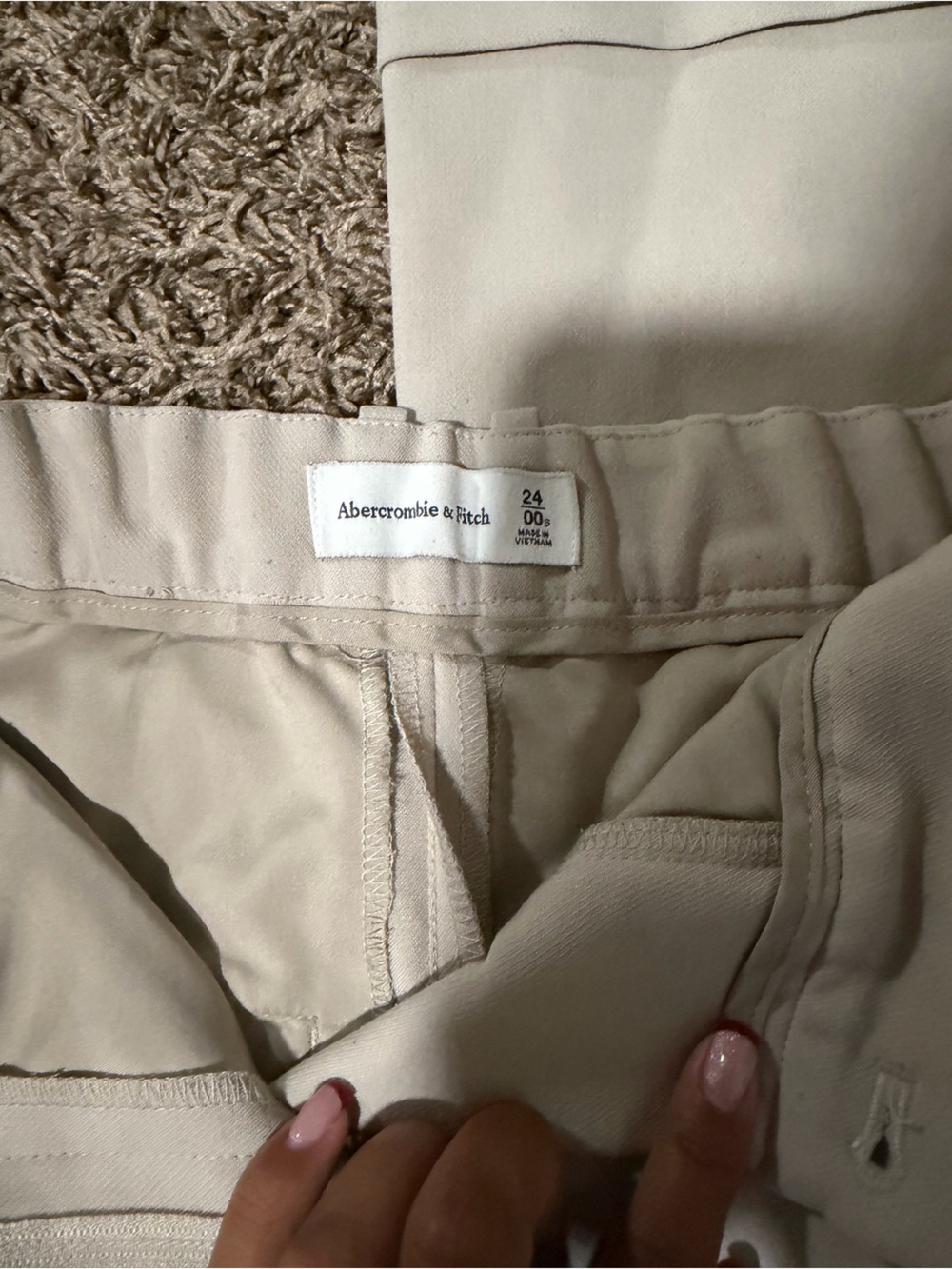 Abercrombie & Fitch womens Beige Casual Pants
